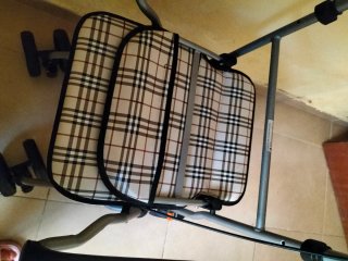 Andador con cesta y asiento