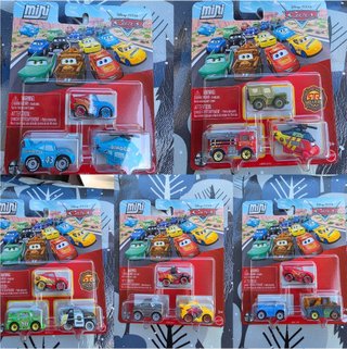 Pack 5 Coches Mini Disney Pixar Cars