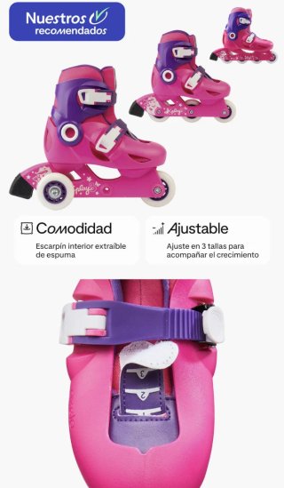 Patines Decathlon + Protecciones+ kit estabilidad