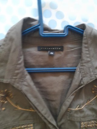 Camisa mujer manga larga bordada