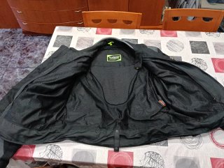 Chaqueta Moto Negra y Gris