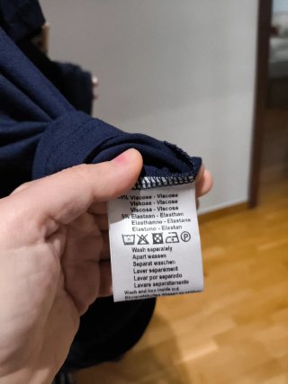 Camiseta-vestido azul marino Talla XL