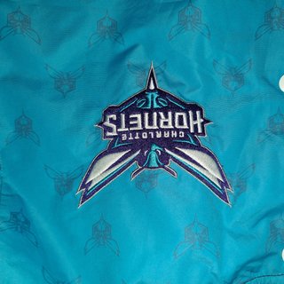 Chaqueta New Era NBA Hornets Negra/Morada