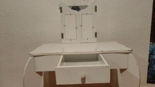 Tocador mesita infantil con espejo Homcom