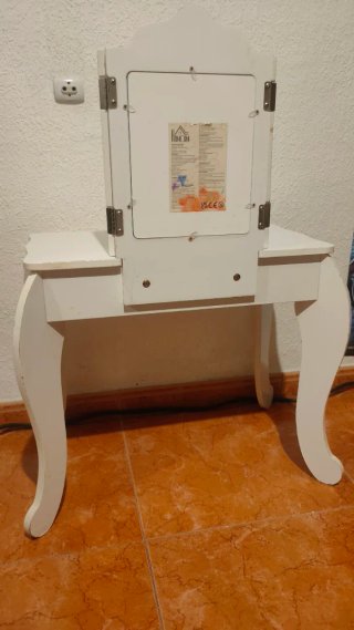 Tocador mesita infantil con espejo Homcom