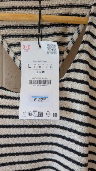 Vestido Zara Rayas Veraniego Talla Única