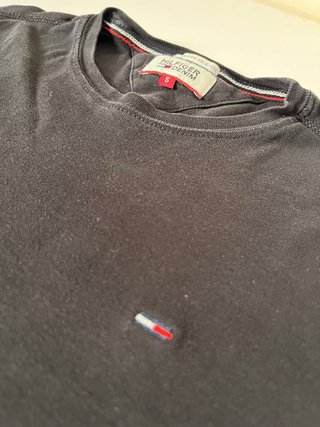 Camiseta Tommy Hilfiger Denim Manga Larga Negra Ta