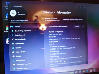 Portátil HP Negro