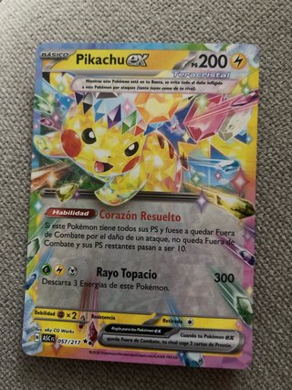 Carta Pokémon Pikachu EX Teracristal 057/217