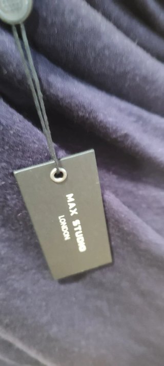 Top asimétrico azul talla L