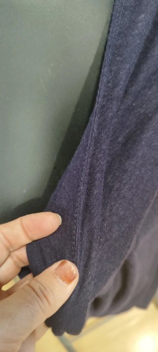 Top asimétrico azul talla L