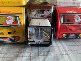 Cajas Coca-Cola Navideñas Metal