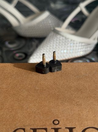 Zapatos de tacón Catwalk plateados talla 38