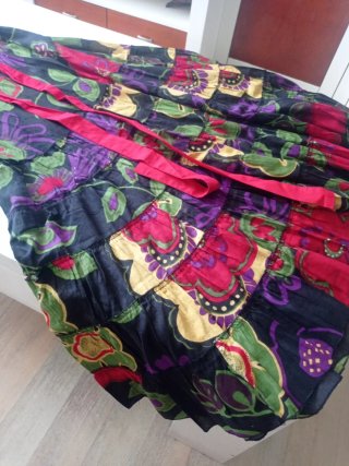 Vestido largo estampado mujer