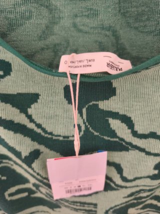 Vestido Pull&Bear verde estampado