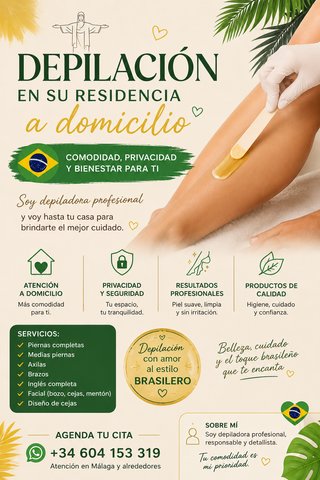 Soy brasileña y trabajo ofreciendo servicios de de