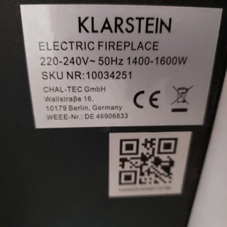 Chimenea Eléctrica KLARSTEIN Lausanne