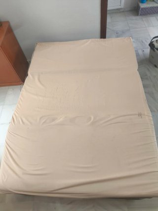 Cama Plegable Tela Rayas
