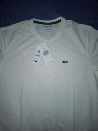 Camiseta Lacoste Blanca Talla L