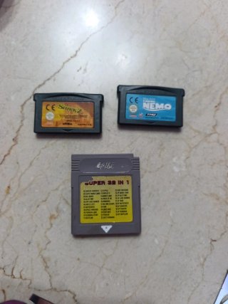 Cartuchos Game Boy Advance: Shrek 2, Nemo y 32 en
