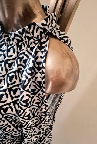 Mini abito fantasia geometrica taglia unica