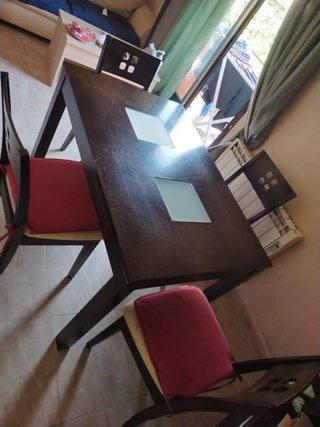 Juego de Mesa y 4 Sillas para Comedor