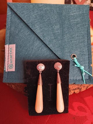 Pendientes Hueso Plata Ley