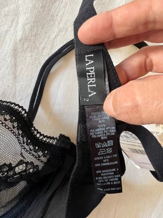 La Perla - 60% Silk Balconette Bra - Lace Sheer Luxury Lingerie - New With Tags 158€