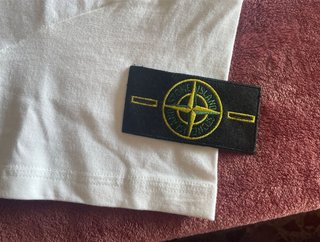 Camiseta Stone Island Talla S Blanca