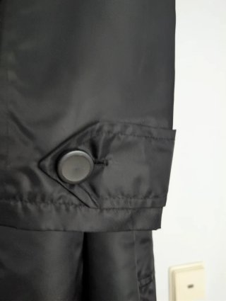 Gabardina vintage negra