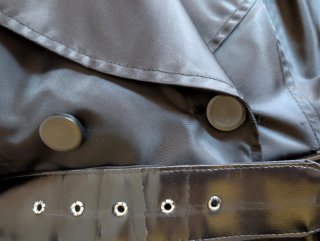 Gabardina vintage negra
