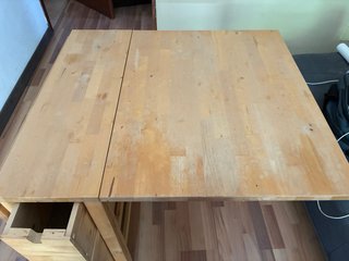 Mesa comedor extensible doble hoja madera