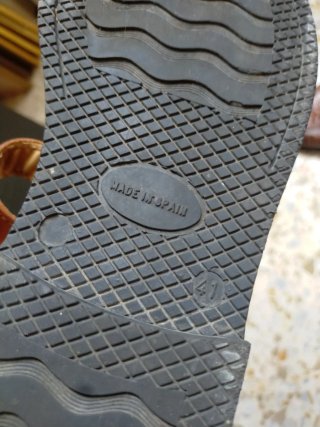Chanclas de piel para caballero Talla 41