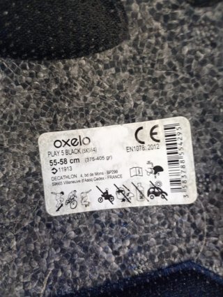 Casco Oxelo Negro Patinete 55-58cm