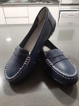 Zapatos planos azules