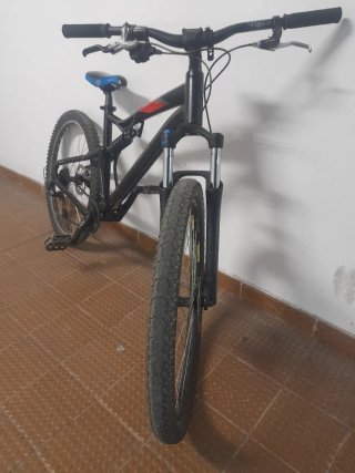 Bicicleta RockRider Doble Suspensión Montaña