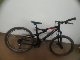 Bicicleta RockRider Doble Suspensión Montaña