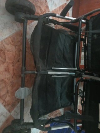 Cochecito doble negro Babify No ago en vio