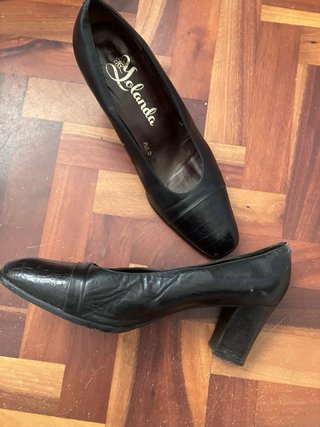 Zapatos de piel negros para mujer