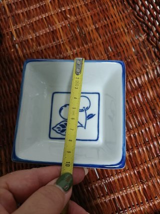 Bandejas Aperitivo Porcelana y Mimbre