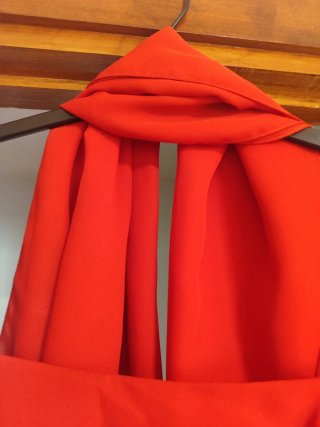 Vestido largo fiesta/boda rojo,