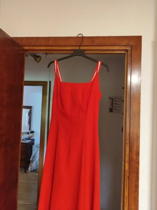 Vestido largo fiesta/boda rojo,