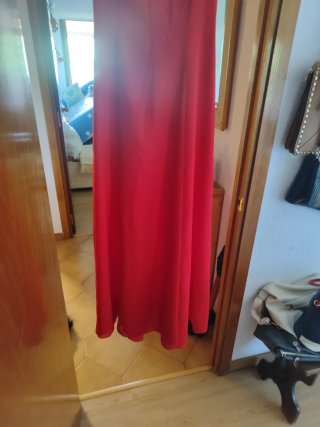 Vestido largo fiesta/boda rojo,
