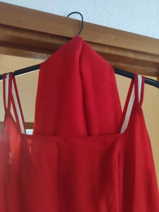 Vestido largo fiesta/boda rojo,