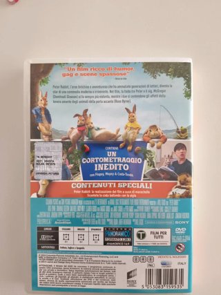 DVD Peter Rabbit - Con la voce di Nicola Savino