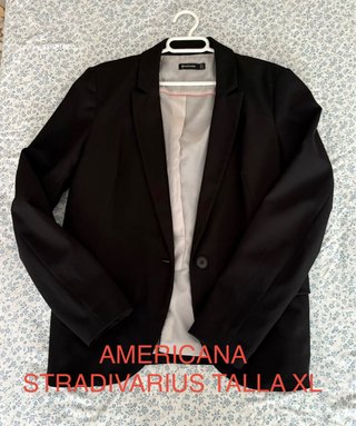 Americana Stradivarius Negra Talla XL