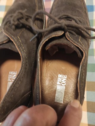 Zapatos de vestir de ante marrón