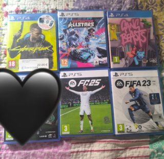 Lote Juegos PS4/PS5: Cyberpunk, FC25, FIFA 2