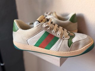 Zapatos Gucci Beige y Verde Originales