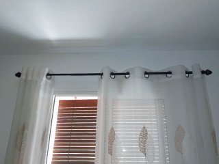 Barra Cortina Negra 1.80 cm